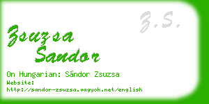 zsuzsa sandor business card